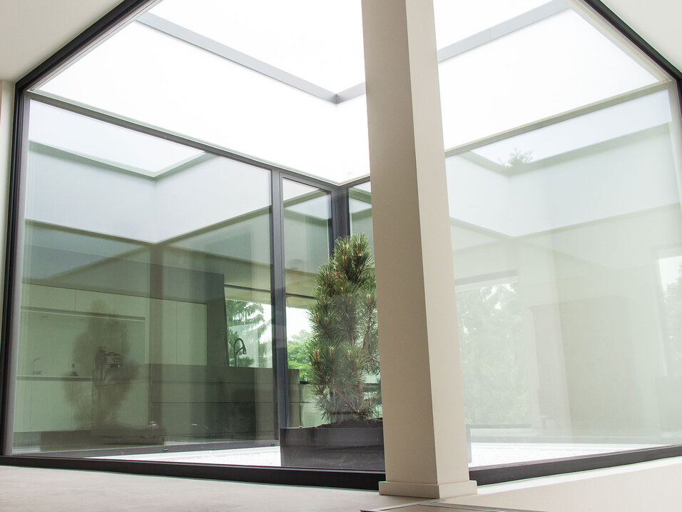 Glaselement für mehr Licht im Innenraum
