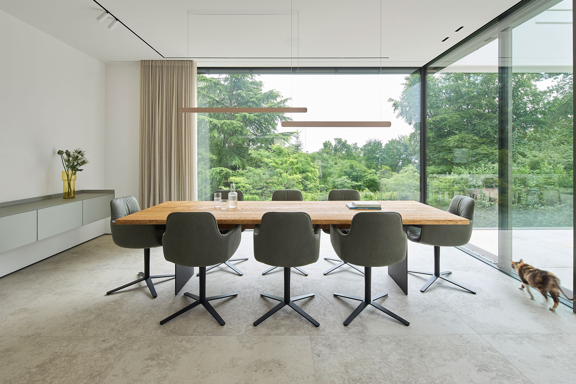 großflächige Festverglasung